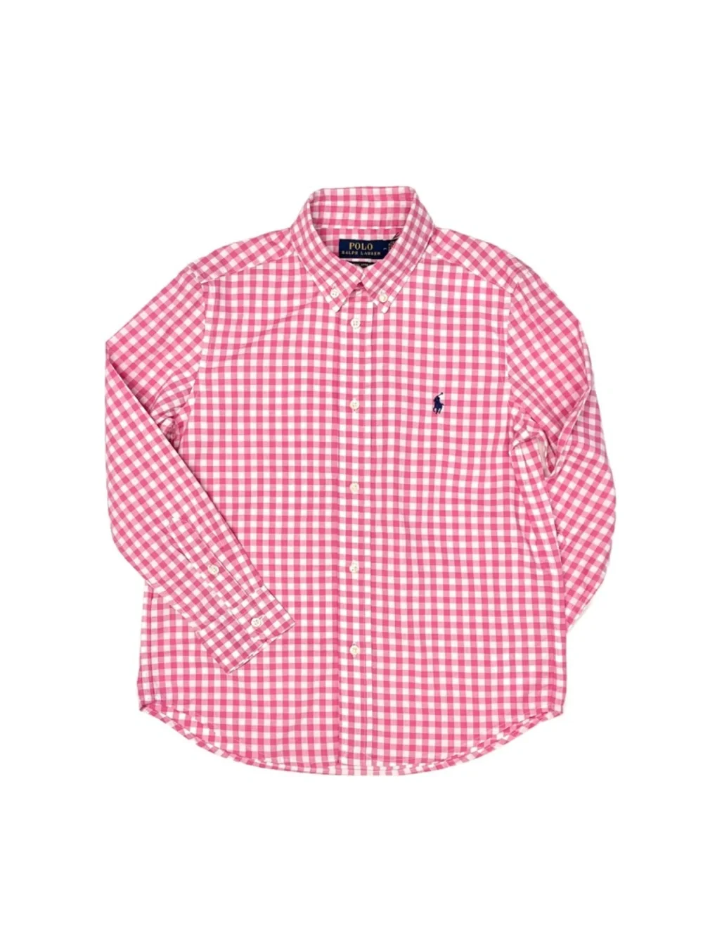 Boys Ralph Lauren Pink Gingham Button-Down Shirt